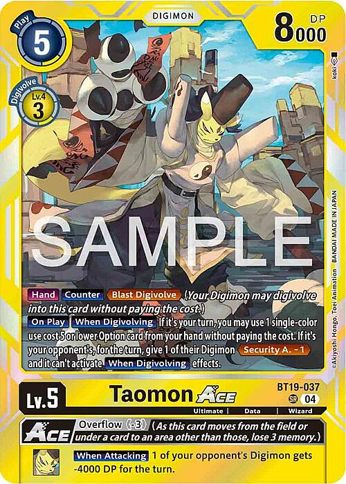 Taomon ACE Card Front