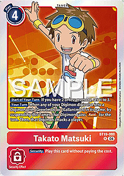 Takato Matsuki Card Front