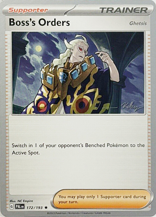 Boss's Orders Card Front