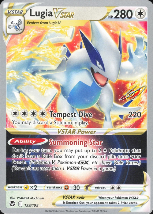 Lugia VSTAR Card Front