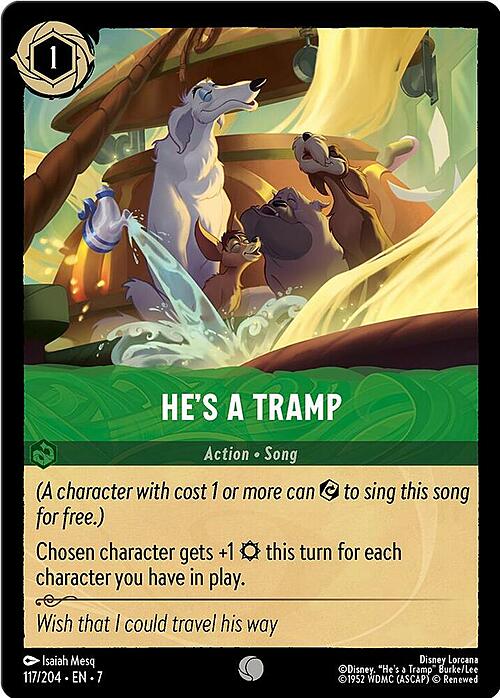 He's a Tramp Card Front