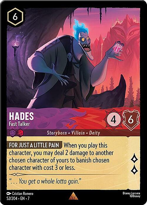 Hades - Fast Talker Card Front