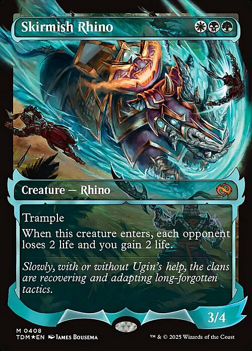 Skirmish Rhino Card Front