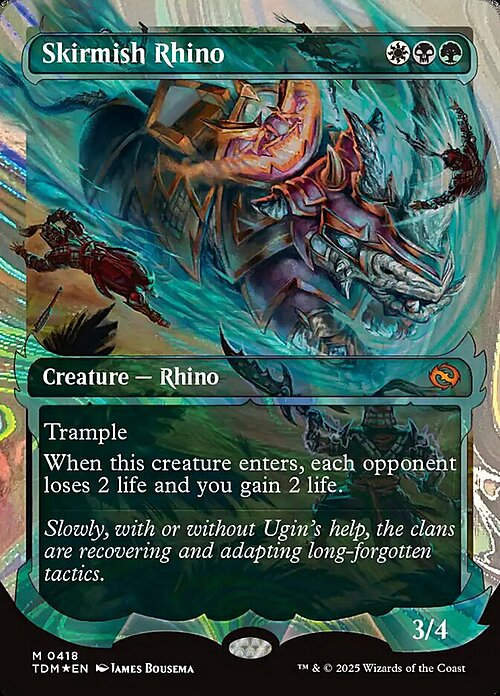 Skirmish Rhino Card Front