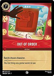 Out of Order
