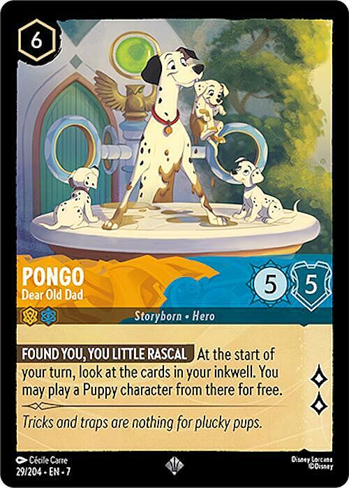 Pongo - Dear Old Dad Card Front