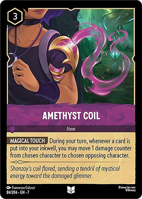 Amethyst Coil Card Front