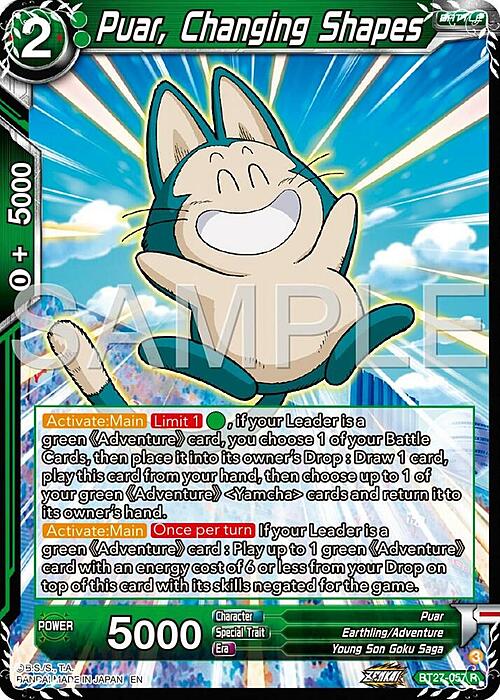 Puar, Changing Shapes Card Front