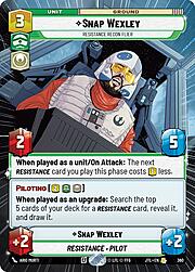 Snap Wexley - Resistance Recon Flier