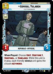 Admiral Yularen - Fleet Coordinator