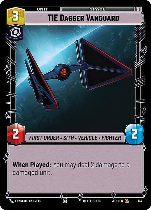 TIE Dagger Vanguard Card Front