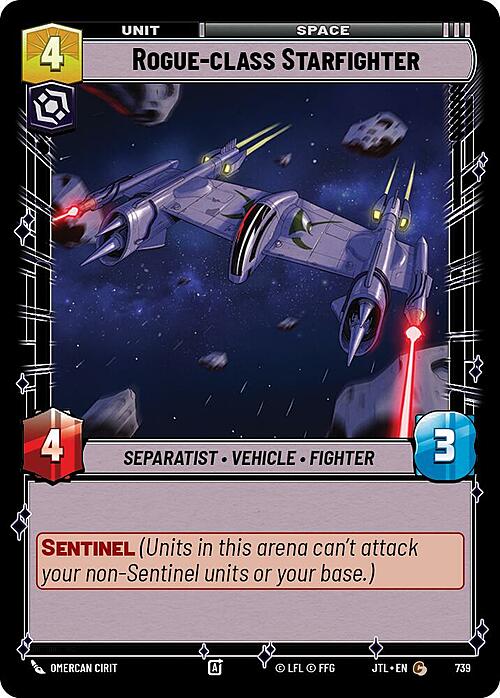 Rogue-class Starfighter Card Front