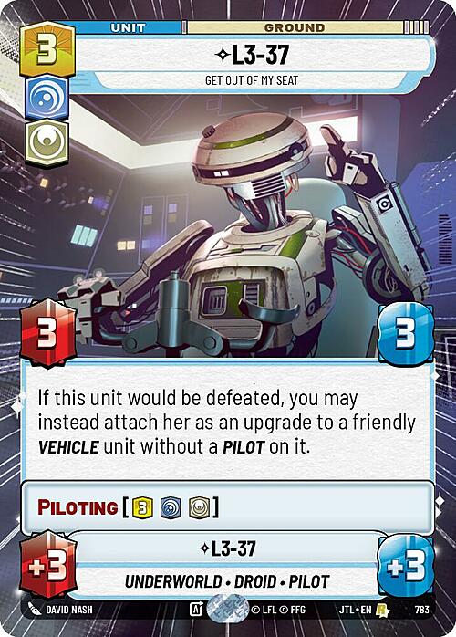 L3-37 - Get Out Of My Seat Card Front