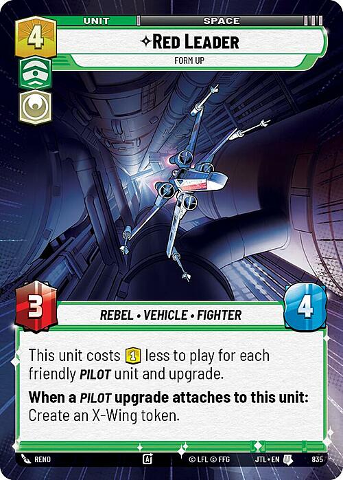 Red Leader - Form Up Card Front