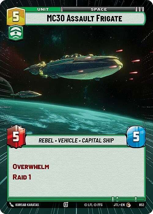 MC30 Assault Frigate Card Front