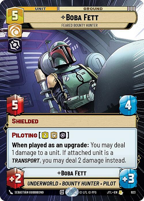 Boba Fett - Feared Bounty Hunter Card Front