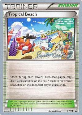 Tropical Beach Card Front