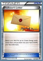 Professor's Letter