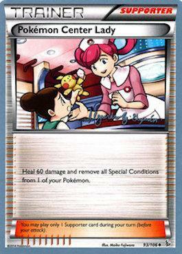 Pokemon Center Lady Card Front