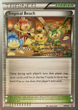 Tropical Beach Card Front