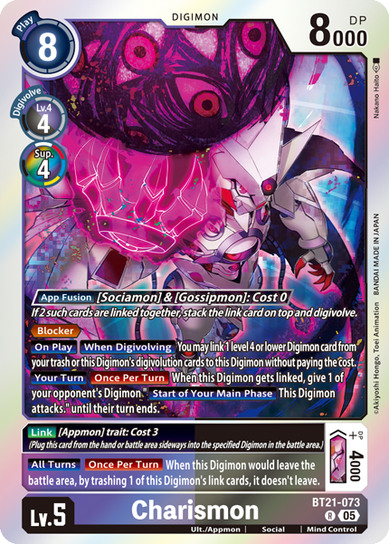 Charismon Card Front