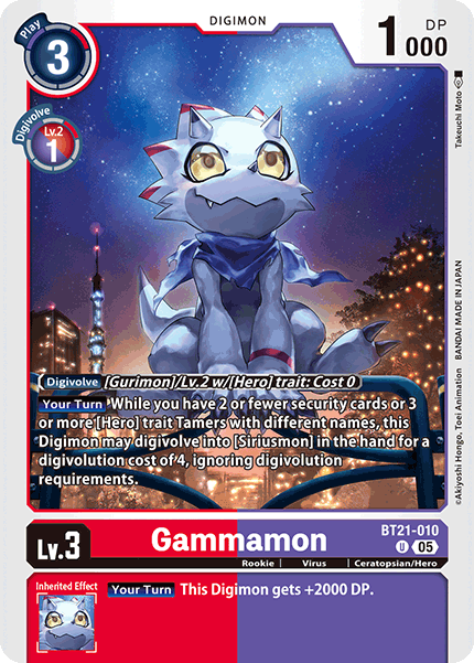 Gammamon Card Front