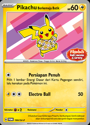 Pikachu Wearing a Batik Shirt