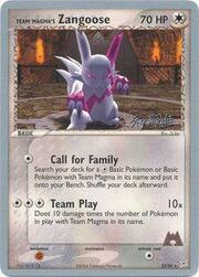 Team Magma's Zangoose