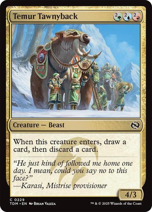 Temur Tawnyback Card Front