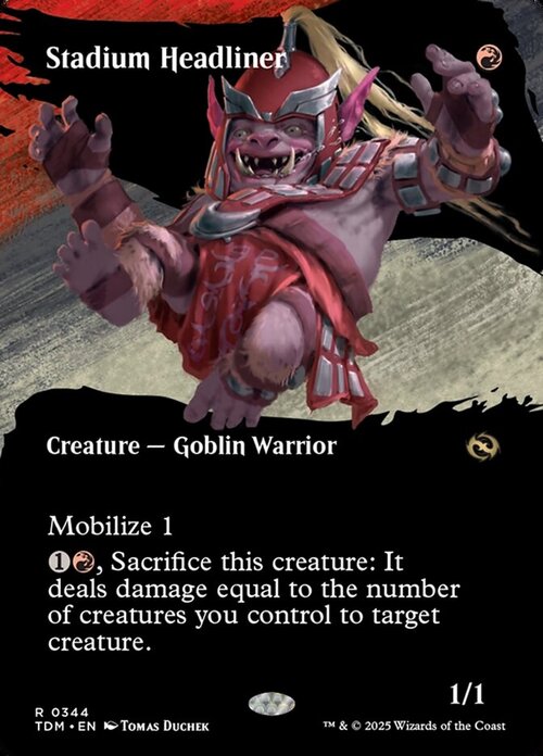 Stadium Headliner Card Front
