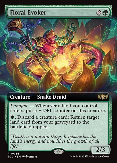 Floral Evoker Card Front