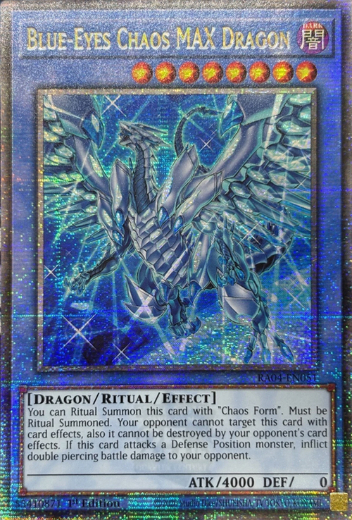 Blue-Eyes Chaos MAX Dragon Card Front