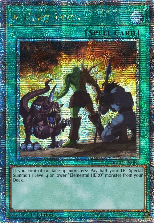 A Hero Lives Card Front