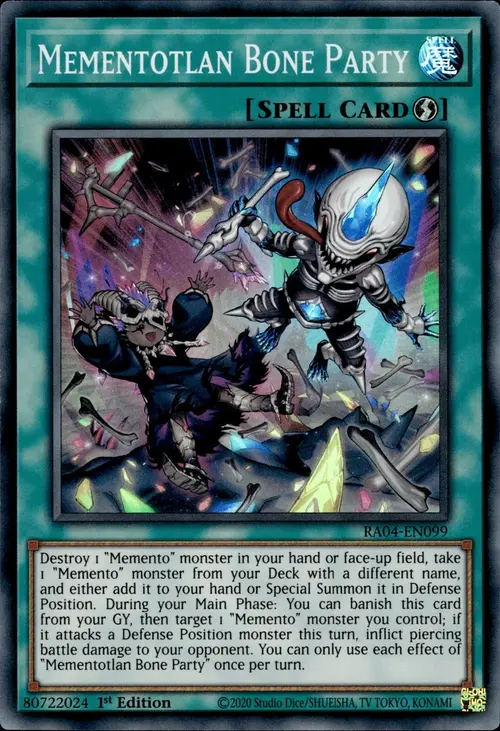 Mementotlan Bone Party Card Front