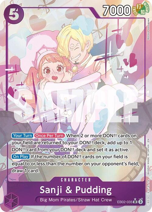 Sanji & Pudding Card Front