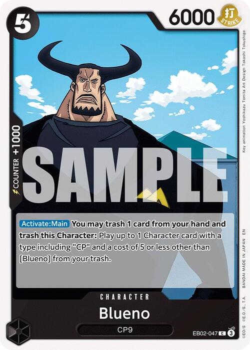 Blueno Card Front
