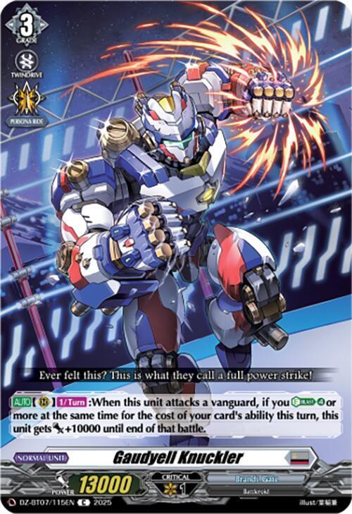 Gaudyell Knuckler Card Front