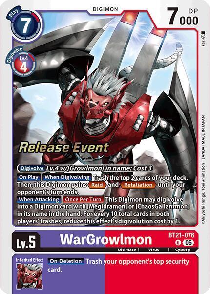 WarGrowlmon Card Front