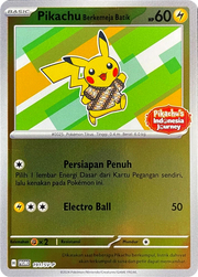 Pikachu Wearing a Batik Shirt