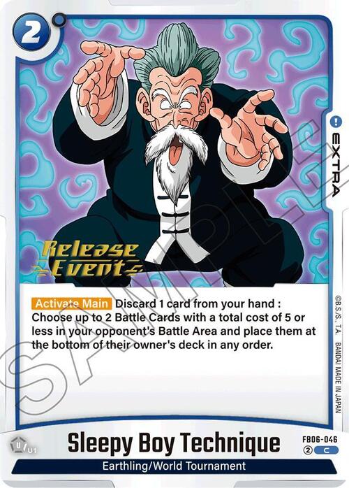 Sleepy Boy Technique Card Front
