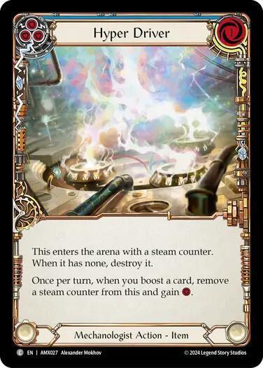 Hyper Driver - Blue Card Front