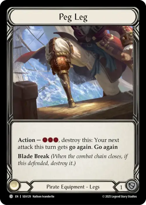 Peg Leg Card Front
