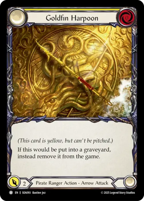 Goldfin Harpoon Card Front