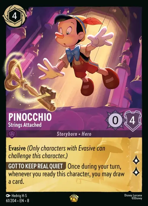 Pinocchio - Strings Attached Card Front