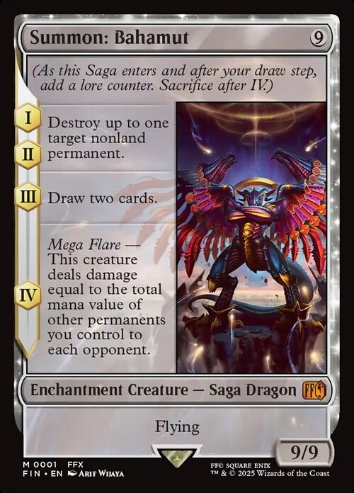 Summon: Bahamut Card Front