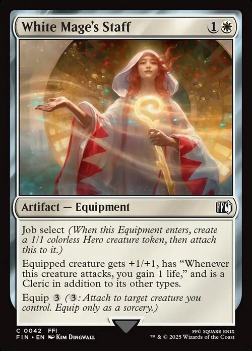 White Mage's Staff Card Front