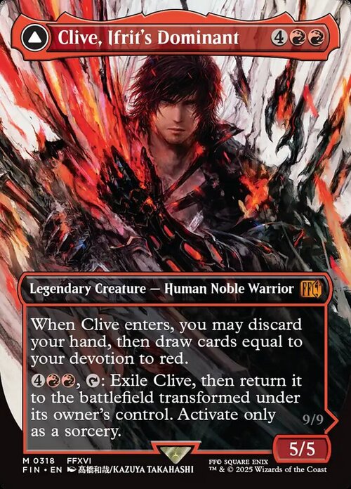 Clive, Ifrit's Dominant // Ifrit, Warden of Inferno Card Front