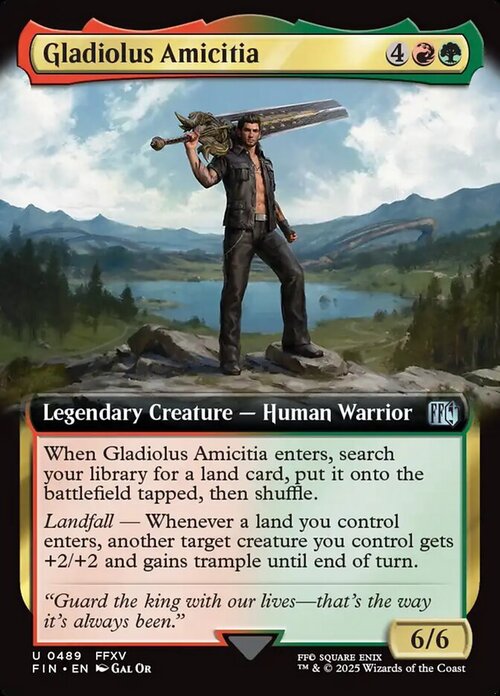 Gladiolus Amicitia Card Front