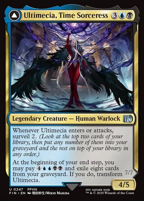 Ultimecia, Time Sorceress // Ultimecia, Omnipotent Card Front