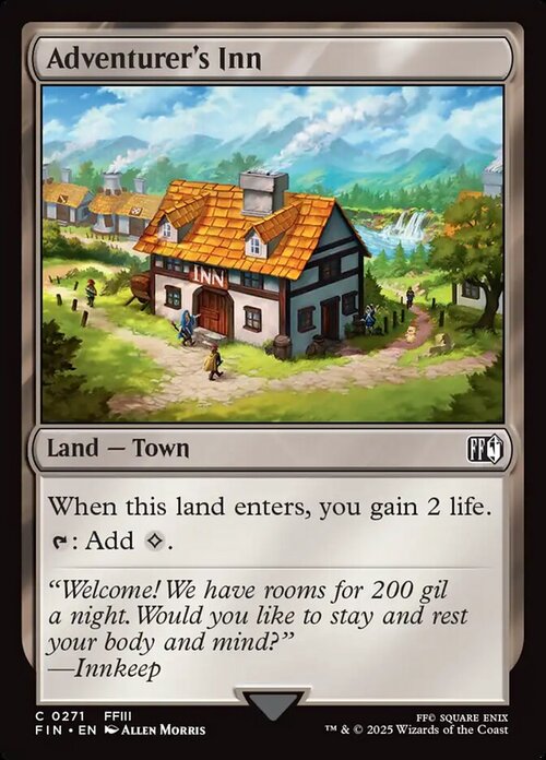 Adventurer's Inn Card Front